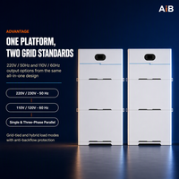 Onduleur solaire hybride tout-en-un empilable OEM avec batterie 10kW 25kWh pour système de stockage d'énergie solaire domestique et commercial