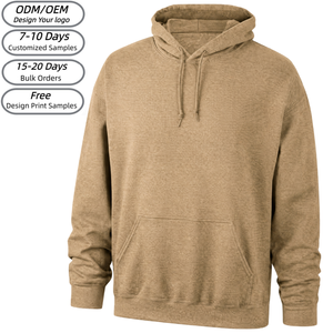 High Quality Cotton Blank Custom Logo <b>Men</b> <b>Pullover</b> Hoodie Multi Colors Casual Loose Fit Basic Sweatshirts Manufacturer 8083 - Product Image 1
