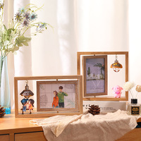 Cadre photo de Pâques rotatif double face fait main de 6 pouces, design moderne et créatif, avec support, album photo personnalisé, vente en gros fabricant
