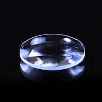 Lentille biconvexe en acrylique avec revêtement AR, diamètre personnalisé, matériau BK7 K9, symétrique, 10 mm-80 mm, grossissement 3D VR, longueur focale 50 mm