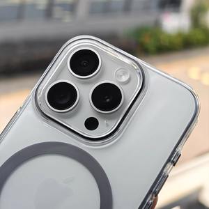 Nouveau boîtier anti-chute magnétique transparent non jaunissant pour IPhone14, convient à 15 coques de téléphone promax - Product Image 1