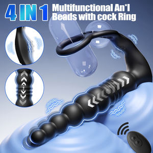 Анальный вибратор, анальные шарики, массажер простаты, анальная пробка-стимулятор, 10 скоростей, фаллоимитатор, вибраторы, секс-игрушки для мужчин и женщин, силиконовая анальная игрушка - Product Image 2