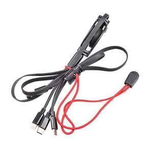 Portable Binding <b>Rope</b> Nylon Red And <b>Black</b> Quick Release For Outdoor Hiking Backpacks Trekking Poles Survival Tools - Product Image 1