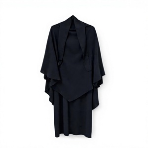 Nouveau Voile de Prière Islamique Uni à Nouer au Dos pour Femmes Musulmanes, en Chiffon Voile 3 Couches, Longueur au Sol, Style Uttar Pradesh - Product Image 3