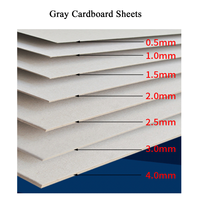 Fabricants de feuilles de carton gris 2 mm, carton recyclé, papier A4, carton gris à l'arrière, carton duplex 300 g/m², feuilles de carton d'épaisseur