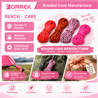 Cordon Paracord Rose 4mm 300lbs 7 Brins 30m pour Bracelet, Lanière, Artisanat, DIY, Ceinture, Porte-clés, Camping