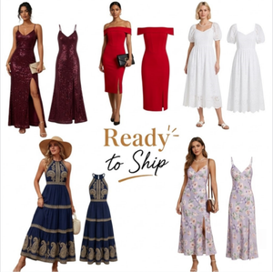Vestidos de verano florales pequeños de longitud media, ropa casual de lujo ligero con mezcla aleatoria, entrega completa de camión con tallas mixtas. - Product Image 1