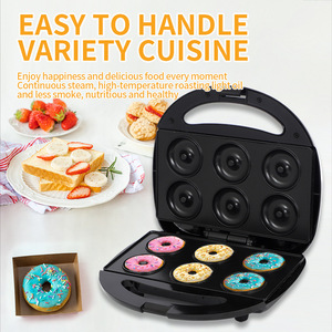 Máquina para Hacer Donuts, Plancha Eléctrica de Doble Cara con 6 Orificios, Mini Máquina para Desayunos, Uso en Panadería - Product Image 5