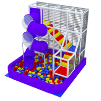Centre de Jeu pour Maternelle Équipement de Terrain de Jeu Intérieur pour Enfants Jeux Doux d'Intérieur Château Coquin Aire de Jeu pour Enfants