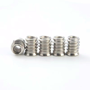 Tuercas de Inserción de Acero Inoxidable de Fábrica Bibo Yaente con Roscas Internas y Externas y Arandela de Color Zincado - Product Image 2