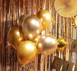 Zitronen-Lichterkette mit goldenem Hintergrund, Ballons, Globos-Set, Bier-Thema, Geburtstagsparty-Dekoration, Zubehör für Männer und Frauen zum Geburtstag - Product Image 2