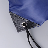 Sac à dos de sport promotionnel personnalisé de taille standard avec cordon de serrage réutilisable, écologique et durable en polyester/nylon