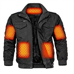 Winter Slim Hooded <b>Waterproof</b> Outdoor Hunting Fishing Ski <b>Camo</b> Battery Heated Softshell <b>Jacket</b> Mens Women USB Rechargeable - Product Image 2