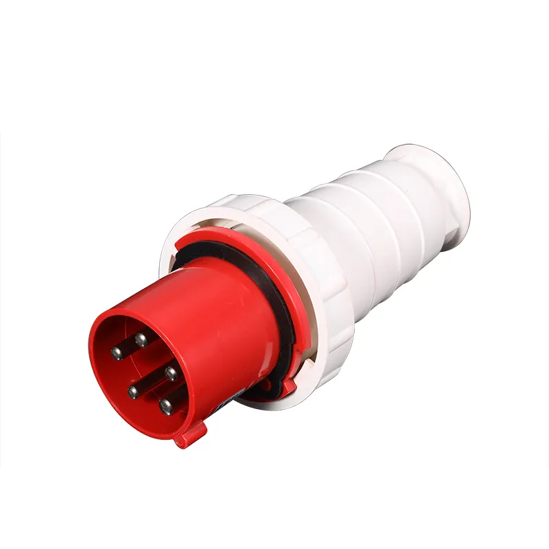 Conectores de enchufe y enchufe Industrial, nueva explosión eléctrica resistente al agua IP44 IP67 16A 32A 63A 125A 3pin 4pin 5pin LOGO CE