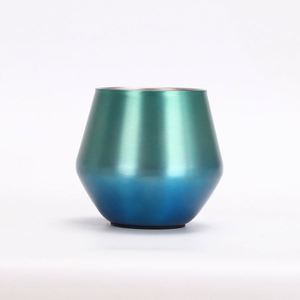 Elegante Copa de Vino sin Tallo de Acero Inoxidable de 14 oz - Vaso Moderno para Champán, Logotipo Personalizado Disponible - Product Image 3