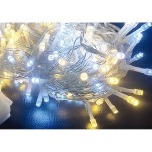 Guirlande lumineuse de Noël à piles avec 300 LED en forme de diamant, câble transparent de 15m+0,3m - Product Image 1