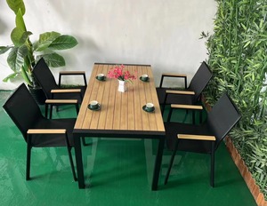 <span class=keywords><strong>Mesa</strong></span> moderna para patio al aire libre, combinación de sillas, <span class=keywords><strong>terraza</strong></span> de ocio, <span class=keywords><strong>plegable</strong></span>, al aire libre, balcón, jardín, <span class=keywords><strong>mesa</strong></span> de madera de plástico - Product Image 3