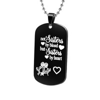 Collier avec lettres en acier inoxydable, collier avec pendentif lettre pour couple, bijoux d'amitié