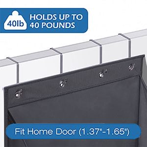 Heavy Duty Organizador De Sapateira Suspensa Deep Pockets Over the Door Hanging Shoe Rack Organizer with <b>Hooks</b> - Product Image 5