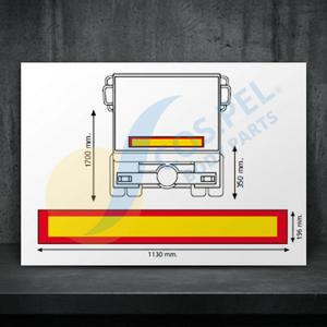 Nuevo COS.PEL. Panel para Remolque para Accesorios y Señales - Reemplazo/Reparación - Product Image 3
