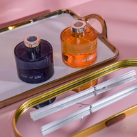 Désodorisant diffuseur de roseaux bouteille en verre Diffusion essentielle bâton de Fiber sécurité diffuseur d'aromathérapie sans feu