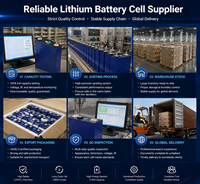 Cellule de batterie prismatique LiFePO4 314Ah 3.2V haute capacité, cellule lithium LFP pour batterie de véhicule électrique, camping-car, marine, chariot de golf