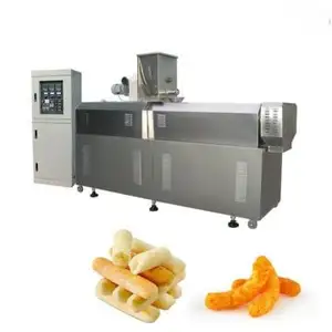 Twin screw extruder food jinan korean snacks machine equipment for the production of corn sticks