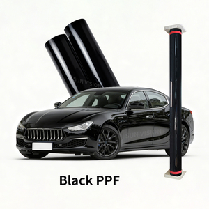 Film de protection PPF <span class=keywords><strong>noir</strong></span> <span class=keywords><strong>mat</strong></span> TPH métallisé en gros, film vinyle de protection de couleur pour <span class=keywords><strong>voiture</strong></span>, film vinyle <span class=keywords><strong>noir</strong></span> - Product Image 1
