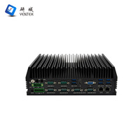Computadora Industrial Sin Ventilador LGA1151, 2 LAN, 6 RS232 485 COM, 8 DI, 8 DO, Riel DIN, PC Industrial, Automatización Industrial para Robots