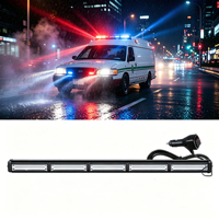 Barras de Luces LED Estroboscópicas para Automóviles, Luces de Advertencia de Emergencia para Tráfico, Luces de Trabajo COB para Vehículos Pesados