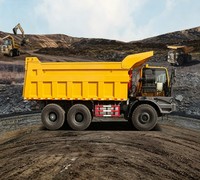 Camion benne minier tout-terrain XGA70 48L avec transmission et grande garde au sol, adapté aux conditions de travail minier difficiles