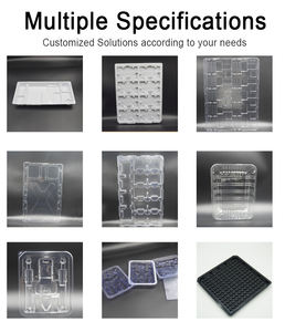 Paquet de grands plateaux en plastique formés sous vide personnalisés Fabricant OEM/ODM plateau blister plateau de formage sous vide antistatique pour animaux de compagnie - Product Image 3