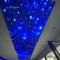 Boîte à lumière LED, film de plafond tendu en PVC, plafond tendu pour zone de travail d'atelier de réparation et de detailing automobile