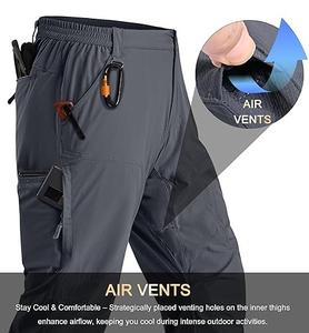 Leichte, Wasserabweisende und Atmungsaktive Herren-Cargohose aus Nylon - Product Image 2
