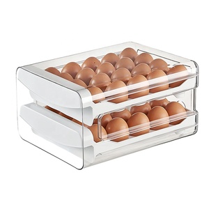 40Grids Custom Plastic Stackable Chicken Refrigerator Egg Laying Box Container Tray Price Egg Storage Box