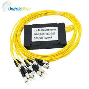 Pabrik Cina fiber optic splitter 1x4 plc splitter plc 1x8 1x16 ABS kaset FTTH serat optik splitter kotak dengan konektor