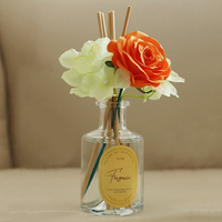 Diffuseur de parfum à roseaux sans flamme, aromathérapie, fleurs séchées, décoration d'intérieur de luxe, parfum longue durée, 200 ml