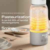 Mug électrique intelligent portable à température contrôlée |   Tasse de voyage chauffante sans fil, chauffe et maintient rapidement au chaud, affichage numérique, pour les voyages