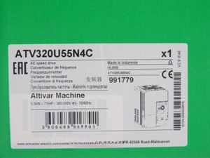 ไดรฟ์ปรับความเร็วได้ ATV320U55N4C Altivar Machine ATV320 5.5 กิโลวัตต์ 380-500 โวลต์ 3 เฟส ขนาดกะทัดรัด - Product Image 1