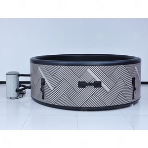 Baignoires <span class=keywords><strong>Spa</strong></span> Autonome Gonflables, Baignoire de Trempage pour Salle de Bain, Cabine de Douche Pliable pour Bain Chaud et Glacé, Utilisation Intérieure et Extérieure - Product Image 3