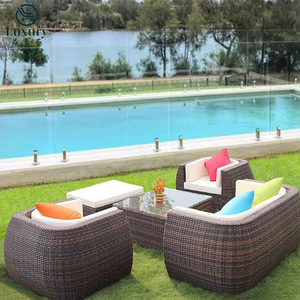 Sang trọng ngoài trời Vườn ghế <span class=keywords><strong>sofa</strong></span> <span class=keywords><strong>Set</strong></span> đồ nội thất mộc mạc ban công bền ngoài trời cắt wicker mây <span class=keywords><strong>sofa</strong></span> <span class=keywords><strong>Set</strong></span> - Product Image 5