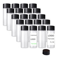 Récipients d'emballage de jus de bouteille en PET de 16oz 12oz 300ml 500ml bouteille d'eau potable en plastique avec bouchon à vis