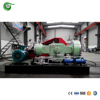 Compresseur à diaphragme à hélium (He) haute pureté et haute performance, sans huile, alimenté par courant alternatif, pression d'entrée 10 bars, pression de sortie 200 bars, débit 750 Nm³/h