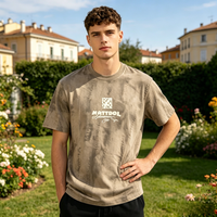 T-shirts pour hommes à manches courtes, style streetwear américain, motif floral, col rond décontracté, 100% coton, effet délavé vintage