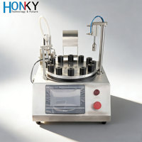 Machine de remplissage semi-automatique d'ampoules cosmétiques XQZGD-12B 2400 BPH avec pompe électrique en céramique pour huile et moteur PLC, emballée en coffret
