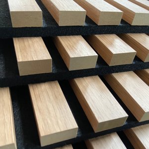 Panneau acoustique tấm âm thanh chùm gỗ và loại gỗ cao cấp cách âm tấm âm thanh cho tường trần phòng thu - Product Image 3