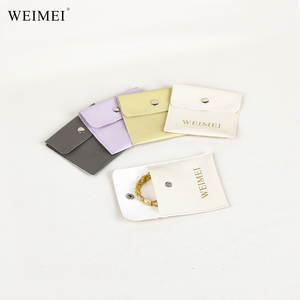 WEIMEI Jewelry Necklace <b>Gift</b> <b>Box</b> Custom Logo Ring <b>Earring</b> Necklace Bracelet Jewelry Pouch - Product Image 3