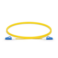 Low Insertion Loss FTTH Optical Jumper Single Mode Fiber Patch Cord Yellow 2.0mm 3.0mm PVC Jacket 5m Custom Length