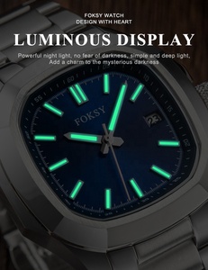 Montres personnalisées avec logo de marque, montre pour <span class=keywords><strong>homme</strong></span> en acier inoxydable, mouvement Miyota, fabricants de montres à quartz de luxe en Chine - Product Image 2