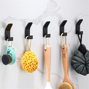 Iron Wall-Mounted Single Clothes <b>Hook</b> for <b>Kitchen</b> and Bathroom Modern Style Punch-Free Installation Flexible Design - Product Image 2